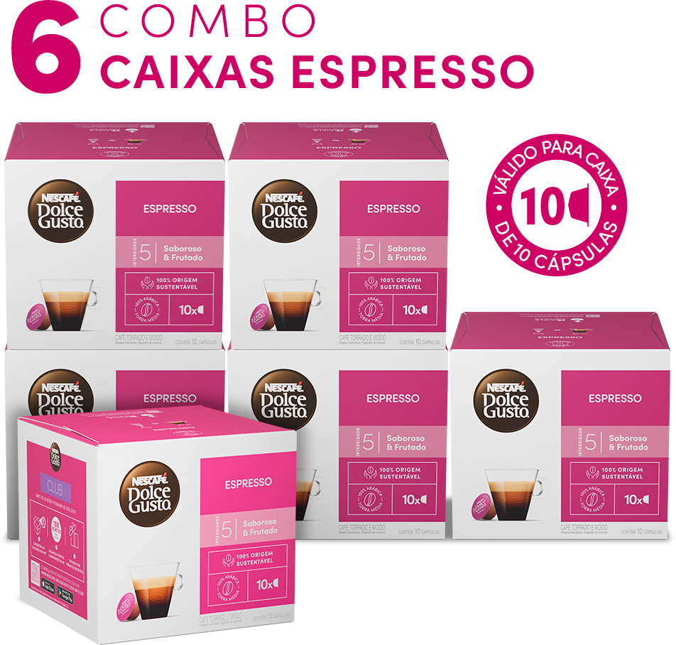 COMBO ESPRESSO 8 CAIXAS COM 32% OFF