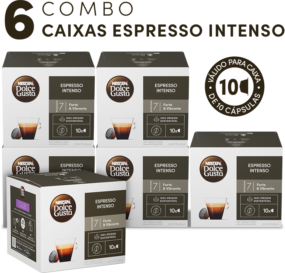 COMBO ESPRESSO INTENSO 6 CAIXAS COM 33% OFF