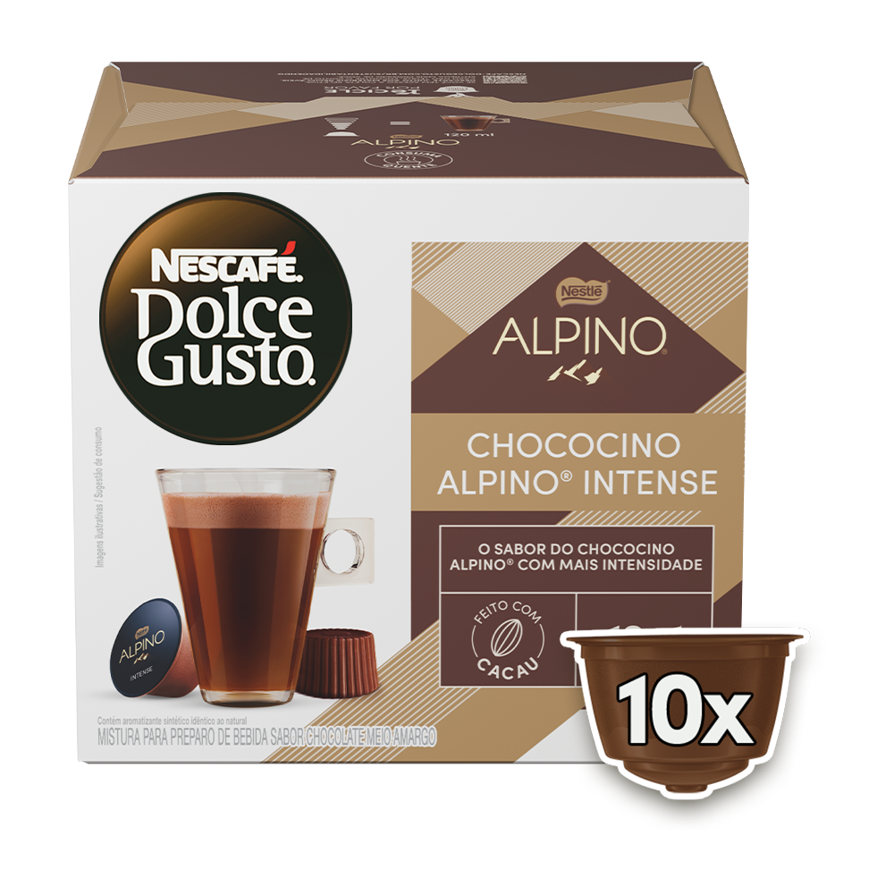 CHOCOCINO ALPINO INTENSE 10 CÁPSULAS